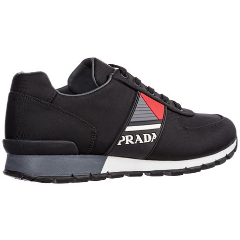 prada mens trainers black|prada sneakers for men sale.